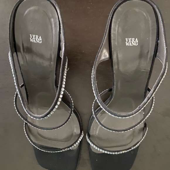 VERA WANG COLLECTION BY STUART WEITZMAN/ BLK-KITTEN HEEL SANDAL-NEW YEARS EVE 🥂🍾 - Picture 10 of 12